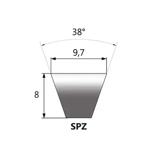 Courroie spz825 9.7x825lp