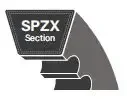 Courroie crantée spzx1900 9.7x1900lp