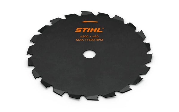 Lame scie dents douces Stihl diam 200 alèsage 20mm