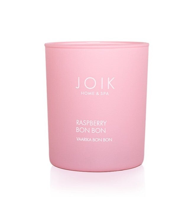 JOIK Raspberry Bon Bon Vegan Geurkaars Koolzaadwas