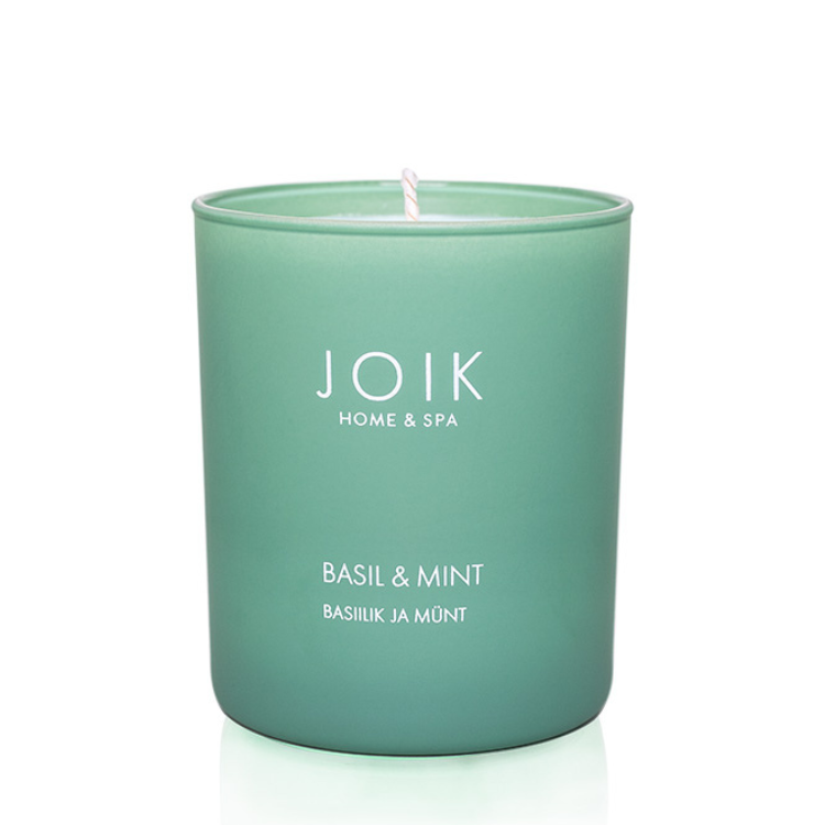 JOIK Basil & Mint Duurzame Vegan Geurkaars Koolzaadwas