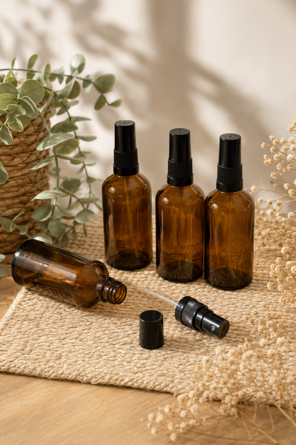 Glazen Sprayflesje 50 ml Amber Glas voor DIY Sprays