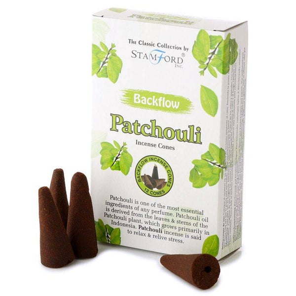 Plantaardige Backflow Wierook Kegels Patchouli – Natuurlijk