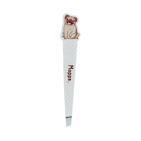 Mops Mopshond Pincet Beige - RVS Wenkbrauw Pincet