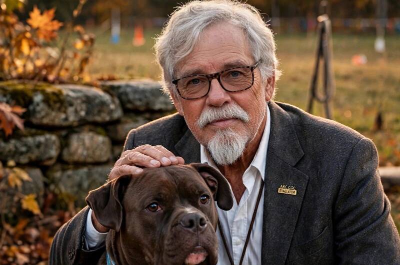 Gunnar with his dog Bruce
