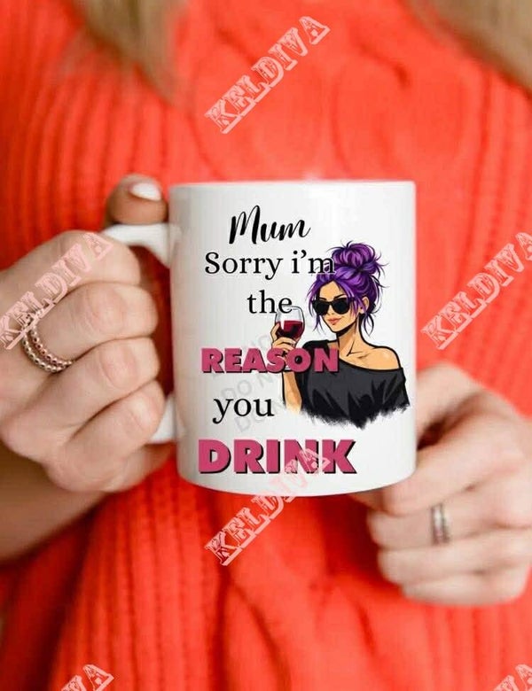 mum mug purple
