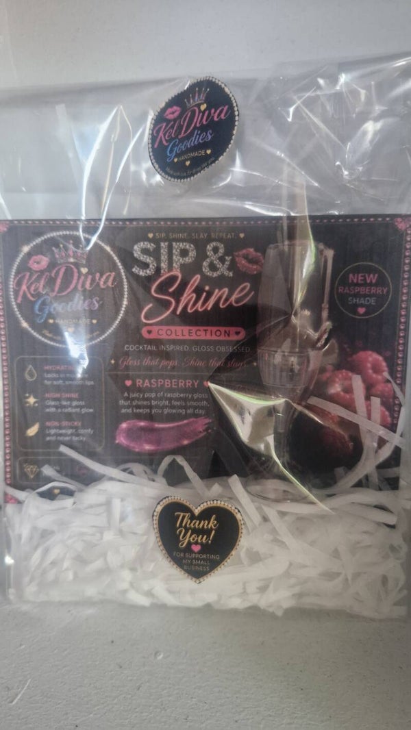 Raspberry lip gloss