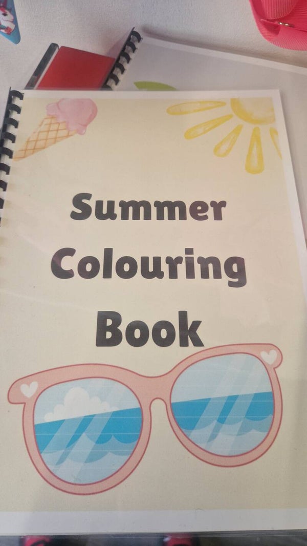 Summer colouring book