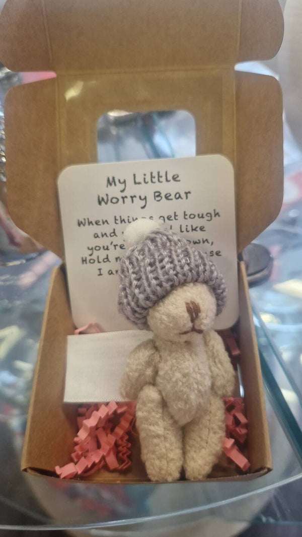 Worry bears in a gift box