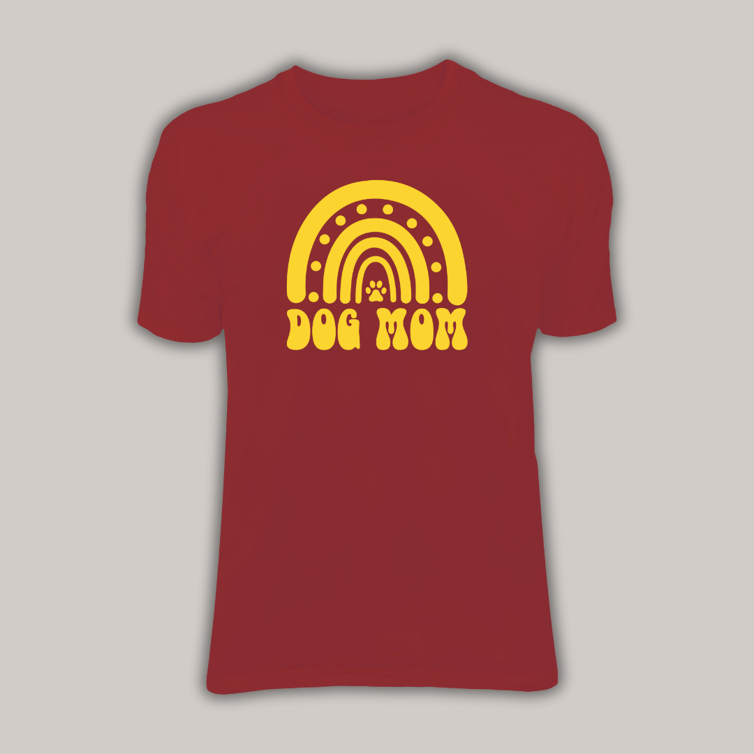 Basic shirt | Dog Mom rainbow