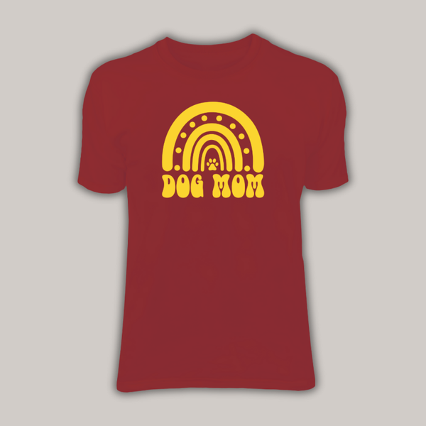 Basic shirt | Dog Mom rainbow