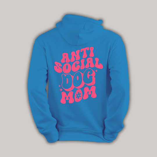 Basic hoodie - Anti social dog mom