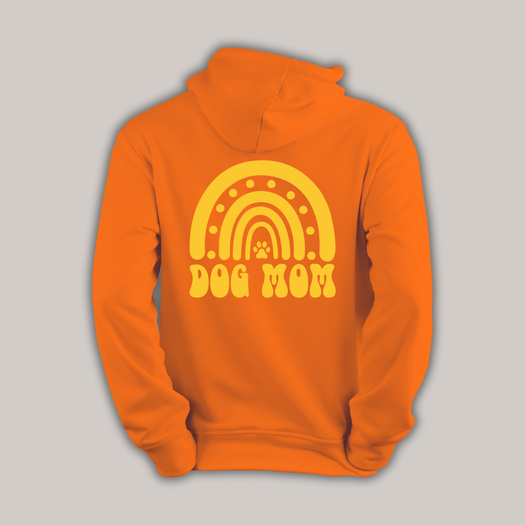 Basic hoodie - Dog Mom rainbow