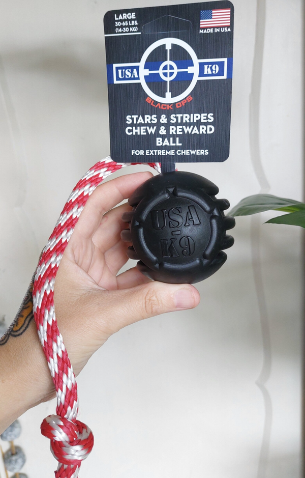 SodaPup USA K9 Magnum Stars and Stripes Ultra Durable Reward Toy
