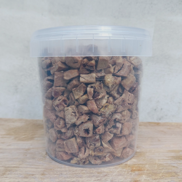 Gevriesdroogde kippenhart trainers 1,2ltr