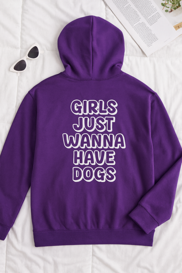 Basic hoodie - girls just wanna have dogs