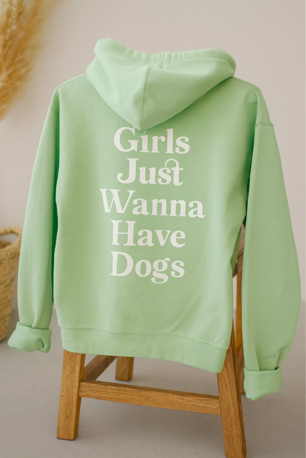 Basic hoodie - girls just wanna have dogs