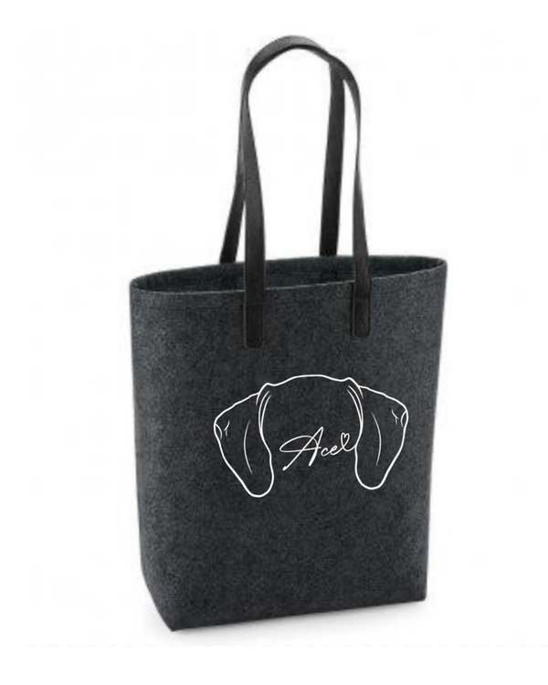 Custom - Totebag Vilt - Oortjes