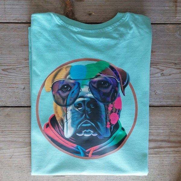 T-shirt color splash