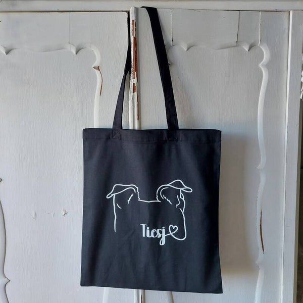 Totebag met oortjes lineart