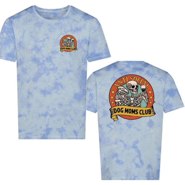 Blue cloud shirt met basic print