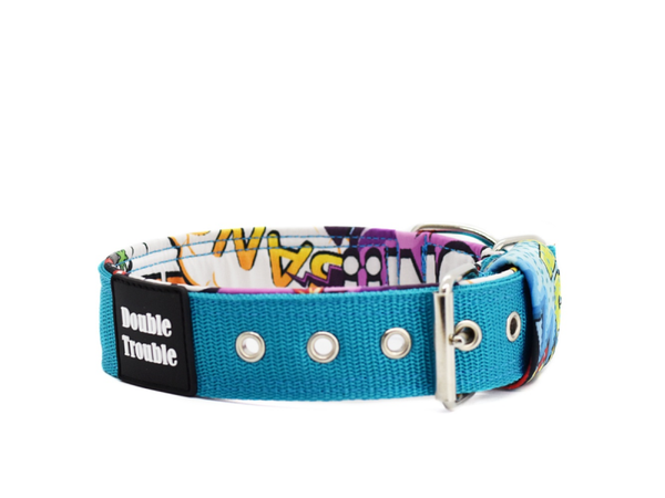 Collar CLASSIC PRO - comic turquoise