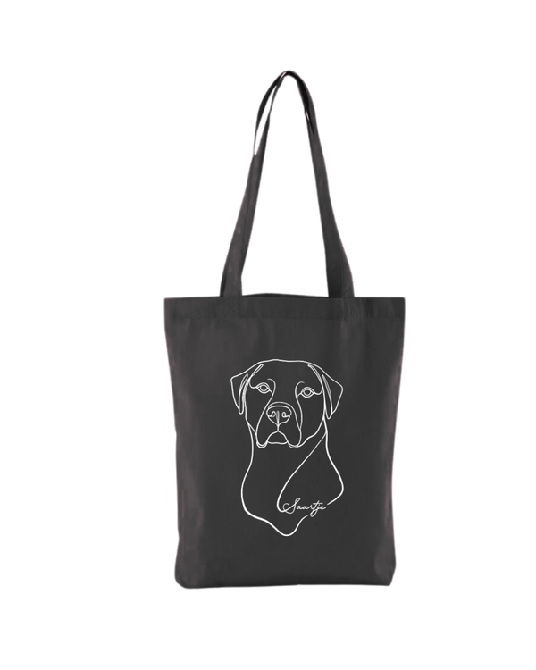 Custom - Totebag katoen - Lineart minimal