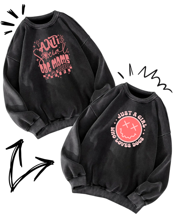 2x Vintage look sweater