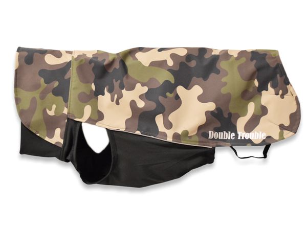 Softshell jas camo green v.a € 39,90