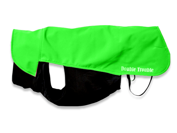 Softshell jas fluo green v.a € 39,90