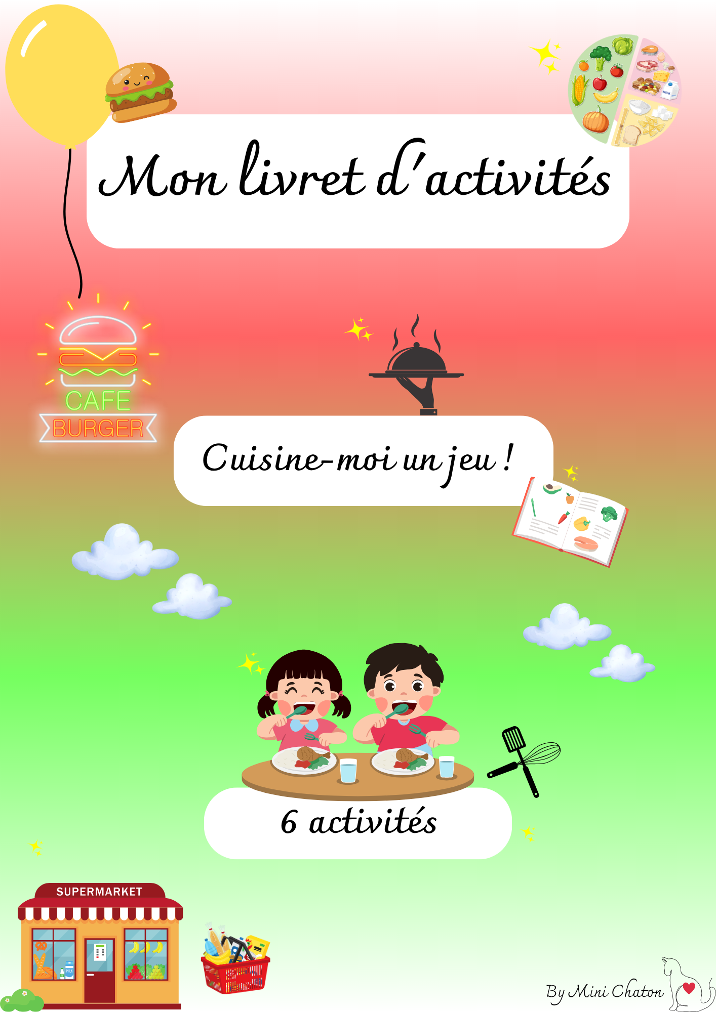 Le livret d'activité "Cuisine-moi un jeu" 🍔
