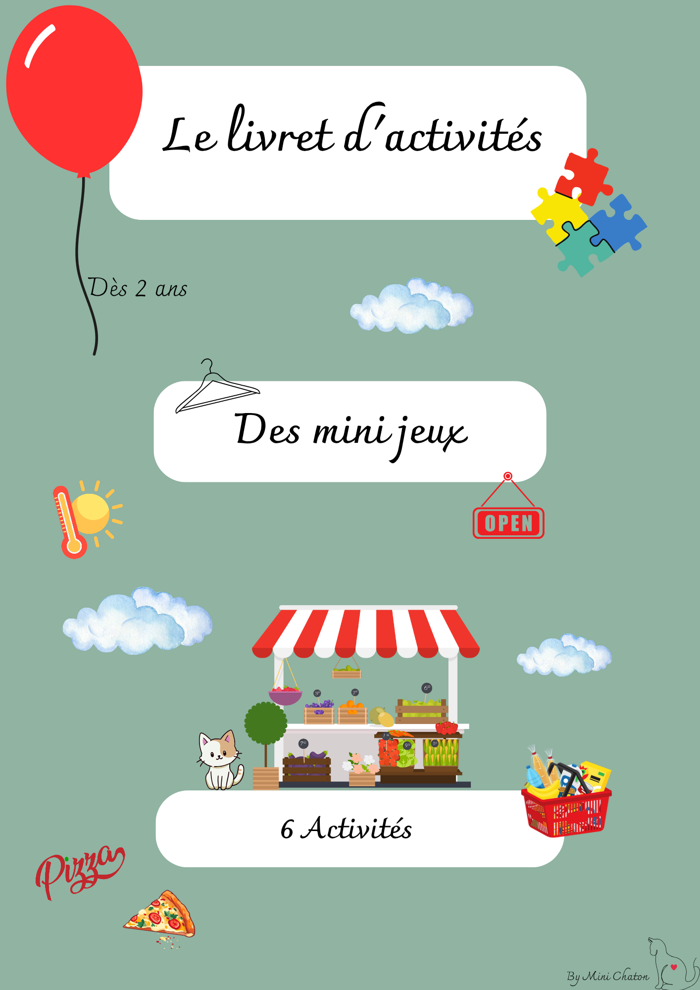 Livret d'activité Des Mini Jeux 🌈🍕