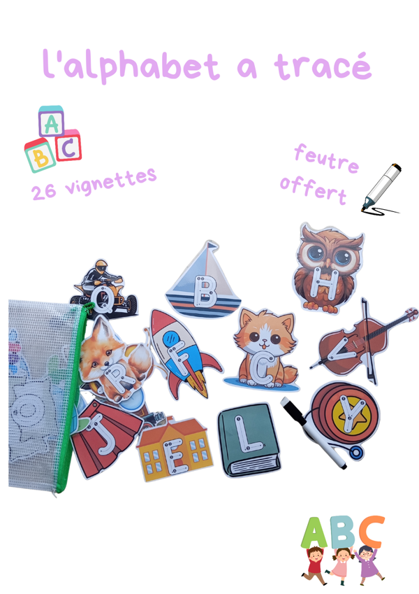 L'alphabet a tracer 🖍️