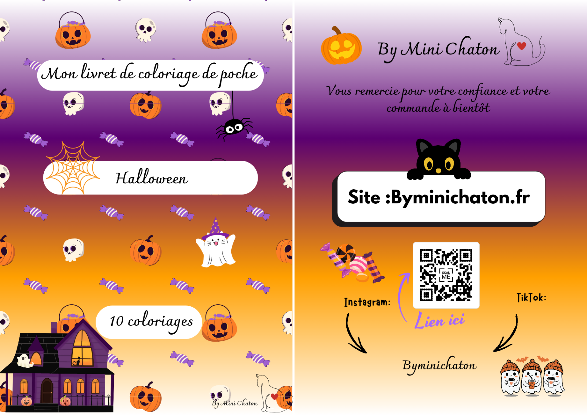Le mini livret de coloriage "  spécial Halloween 🎃"