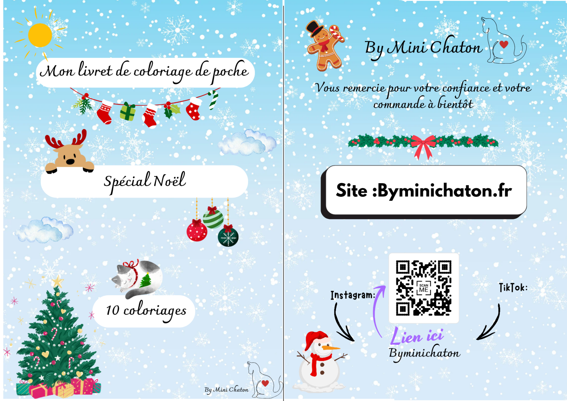 Mon mini livret de coloriage de Noël ✨🎄