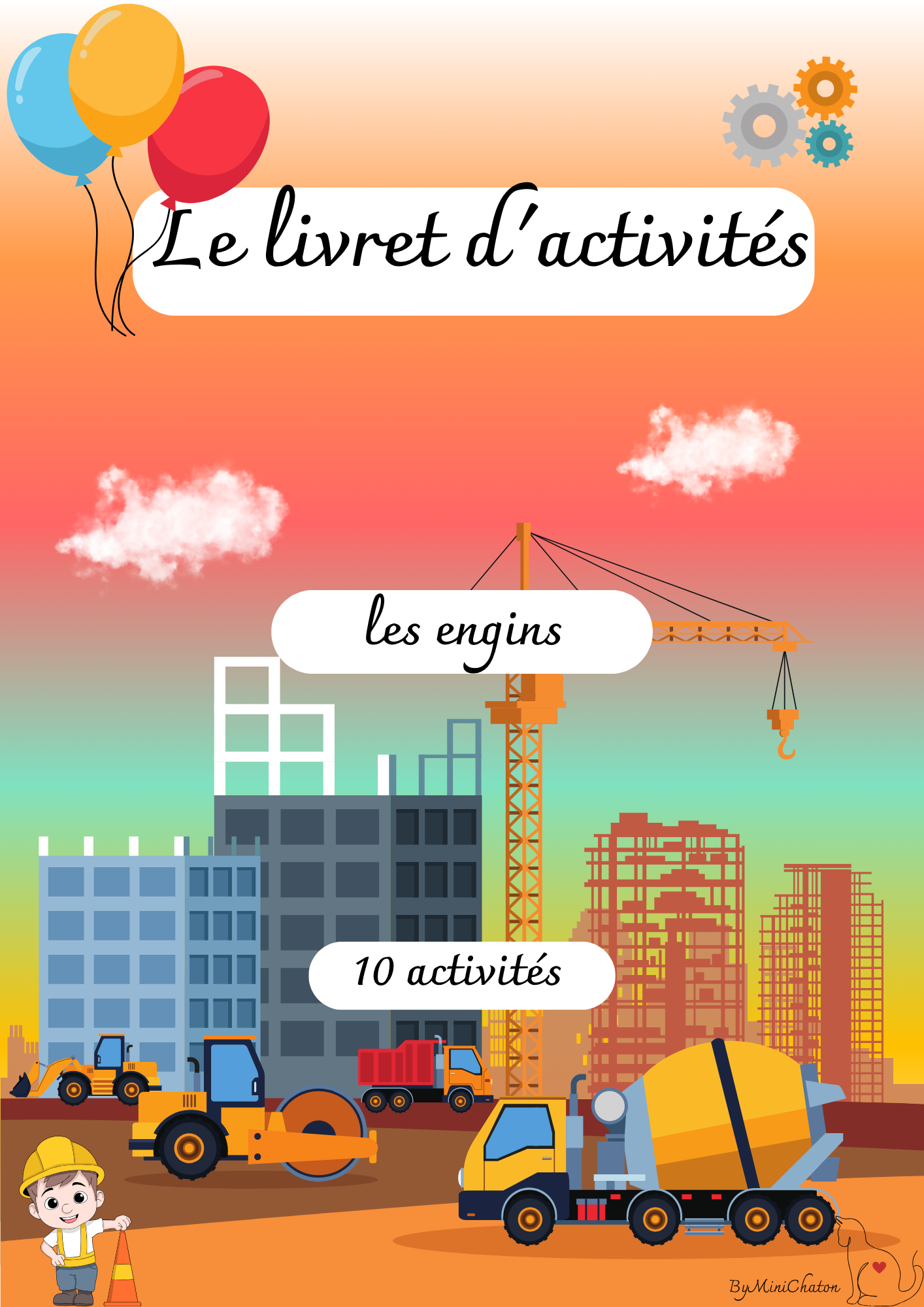 Le livret d'activité "les engins" 🏗️