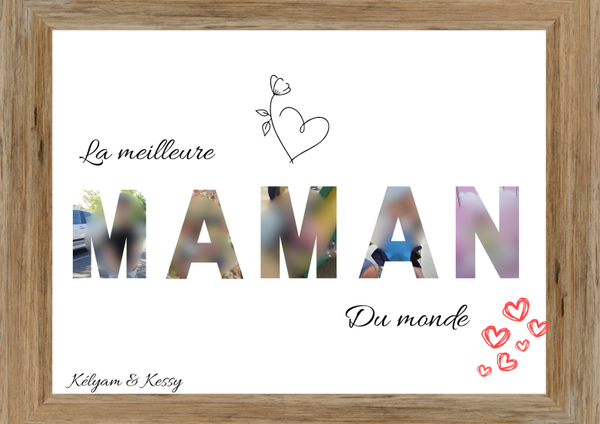 Mot de cœur ❤️ "Le cadre personnalisé"