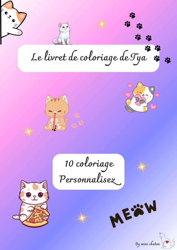 🌟 Le grand livret de coloriages personnalisable