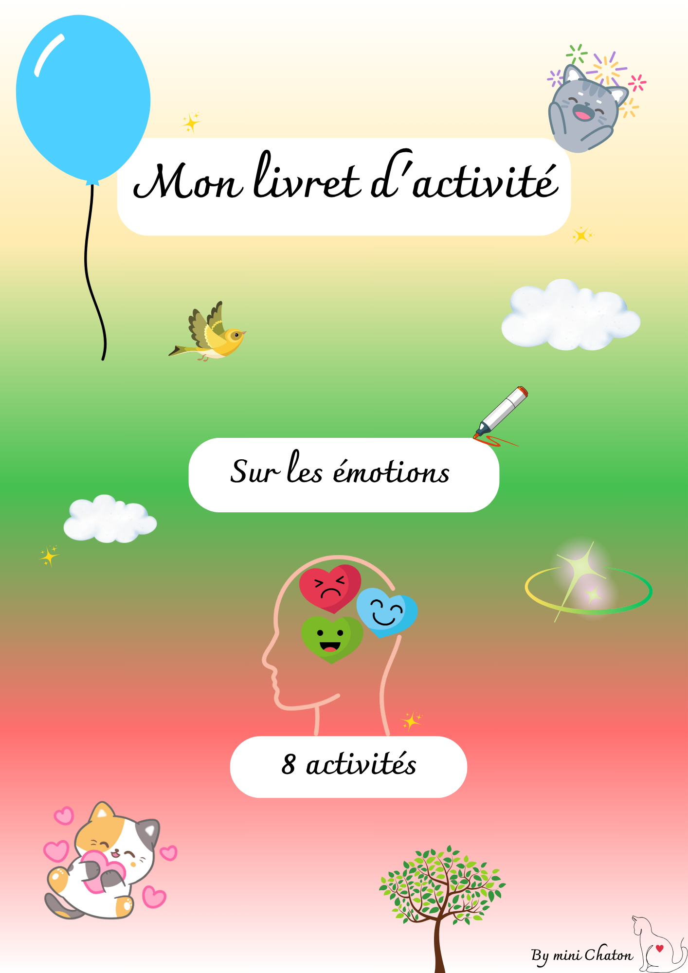 Livret d'activité sur les émotions 😄😭😡