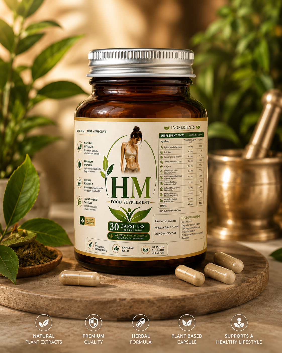 HM Dieet supplement.