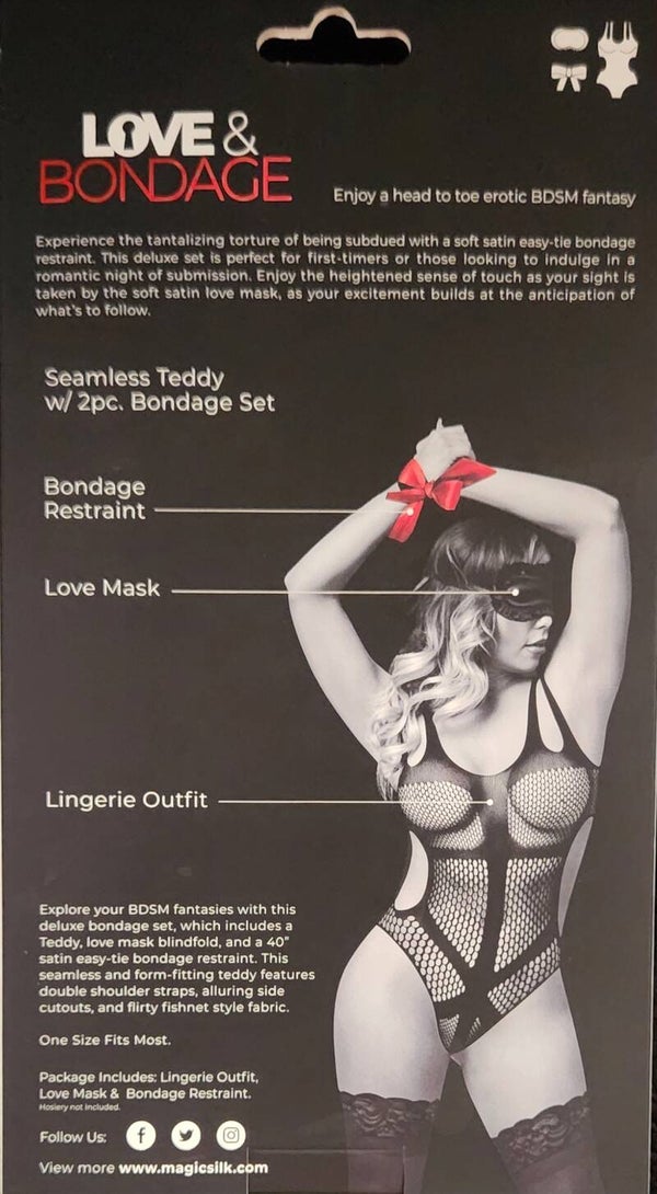 LOVE & BONDAGE SEAMLESS TEDDY