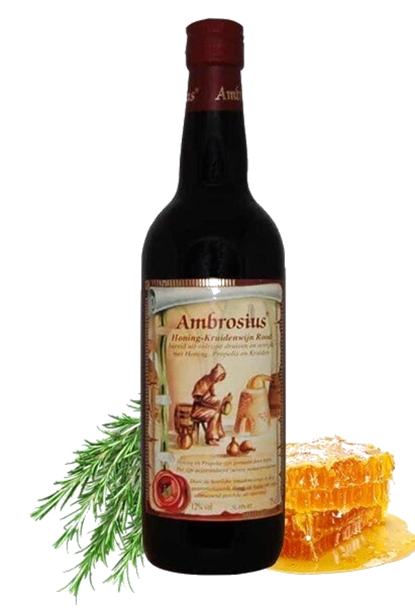 AMBROSIA HONING KRUIDENWIJN ROOD