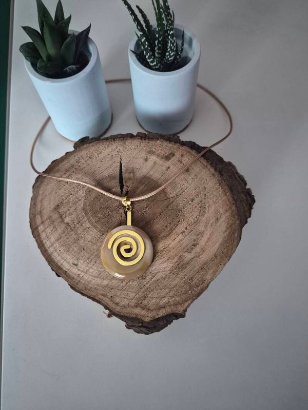 Donuts - Ras du coup 45 cm Jaspe Mokaite art 29