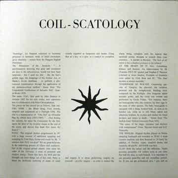 Coil – Scatology VINYL LP