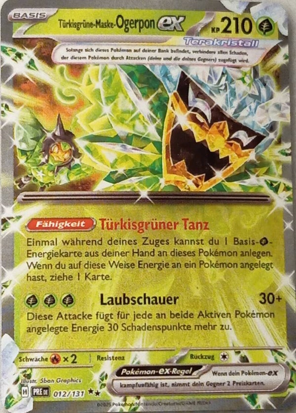 Türkisgrüne Maske Ogerpon EX PRE 012/131