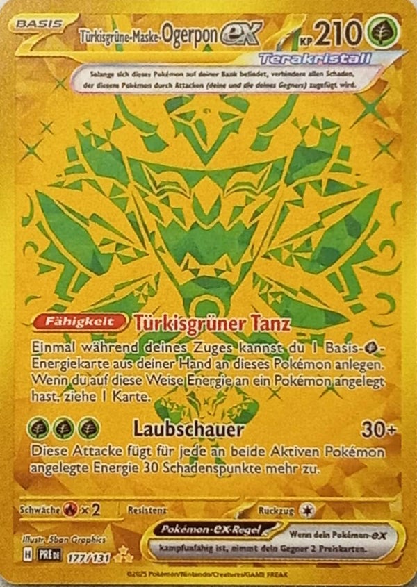 Türkisgrüne Maske Ogerpon EX PRE 177/131