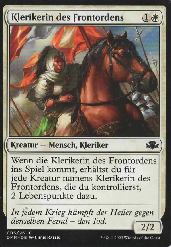 Klerikerin des Frontorders 003/261