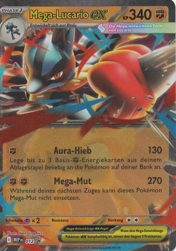 Mega Lucario ex 012P
