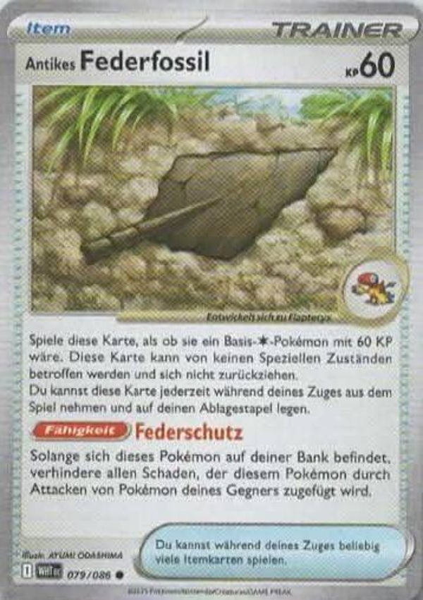 Antikes Federfossil WHT-079/086