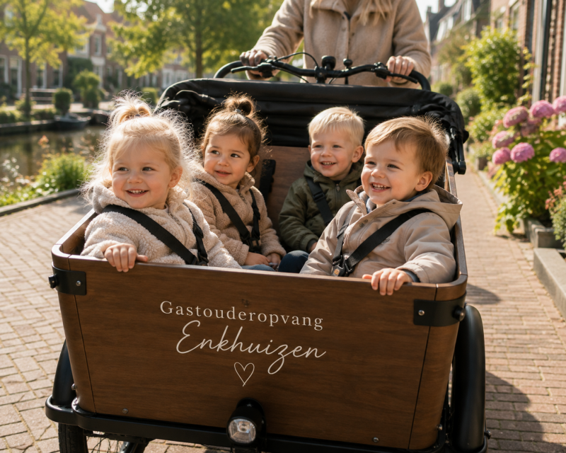     Kinderen spelen samen bij Gastouderopvang Enkhuizen, een warme en kleinschalige kinderopvang.